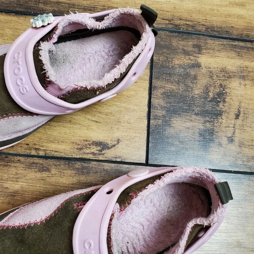 Crocs Blitzen toddler girl slip on shoes Pink Size C11